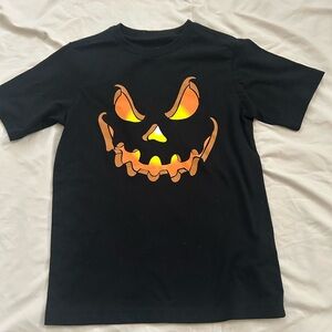 Kids Halloween Pumpkin Face Costume T-Shirt
